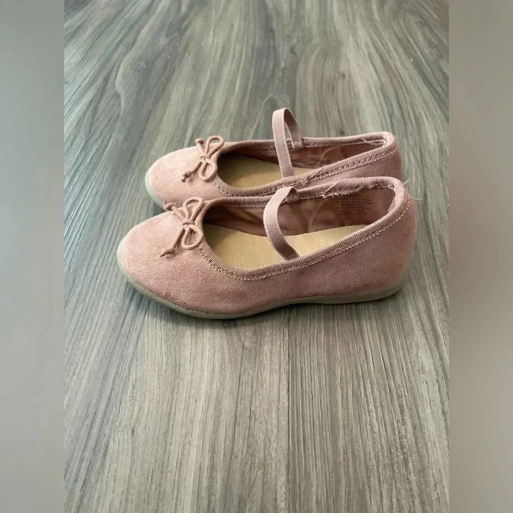Old Navy Faux-Suede Ballet Flats for Toddler Girls size 7C - Picture 4 of 6